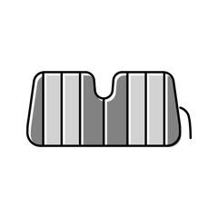 sunshade accessory color icon vector. sunshade accessory sign. isolated symbol illustration