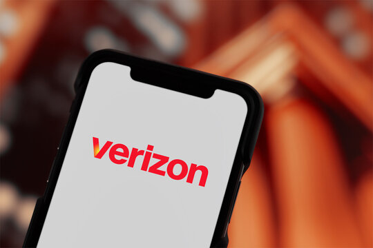 Guilherand-Granges, France - December 06, 2024. Verizon is a leading telecom company in the U.S., providing mobile, broadband, and 5G services with a focus on connectivity and innovation.