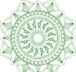 Beautiful flower art and mandala vector design