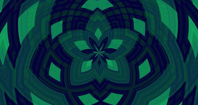 Colorful animated background in blue and green tones. Club video. Meditation video. Seamless loop. Loop