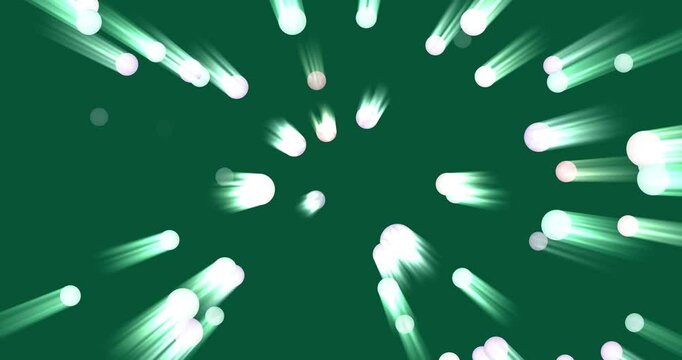 Animated background and club video in green and white. Meditation. Seamless loop. Loop
