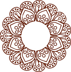 Beautiful flower art and mandala vector design