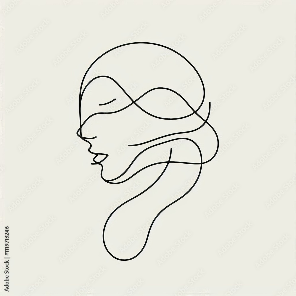 Poster minimalist line art simple lines create a clean and sophisticate