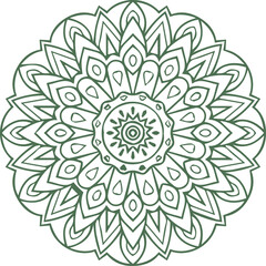 Beautiful flower art and mandala vector design