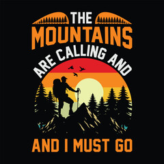 Mountain t-shirt design, Outdor t-shirt design