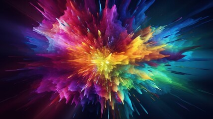 Obraz premium abstract background,Radiant Energy Explosion, a Dynamic Abstract Artwork of Colorful Force