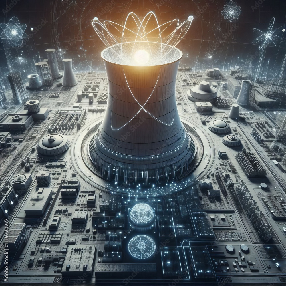 Poster nuclear engineering visualizations of nuclear engineering concep