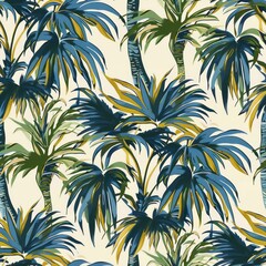 Obraz premium Tropical Palm Tree Pattern