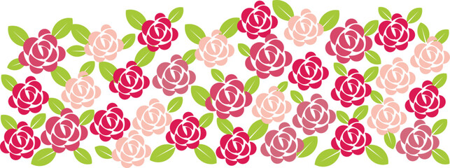 Background illustration of rose flower