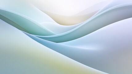 Obraz premium Soft Colorful Abstract Waves in Light Pastel Shades for Background Design