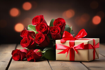 Generative AI picture of charming adorable couple on Valentine Day lovers Day celebration concept