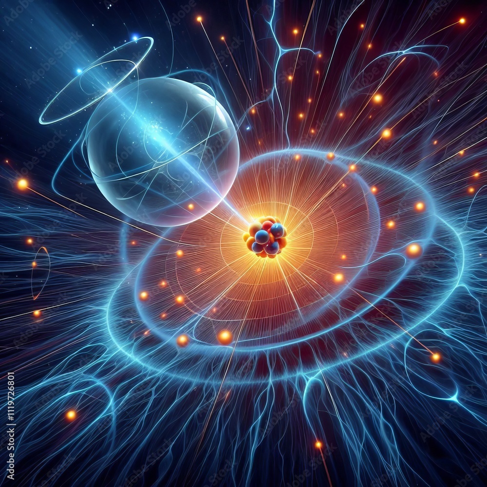 Poster photon and proton interaction photon interacting with a proton