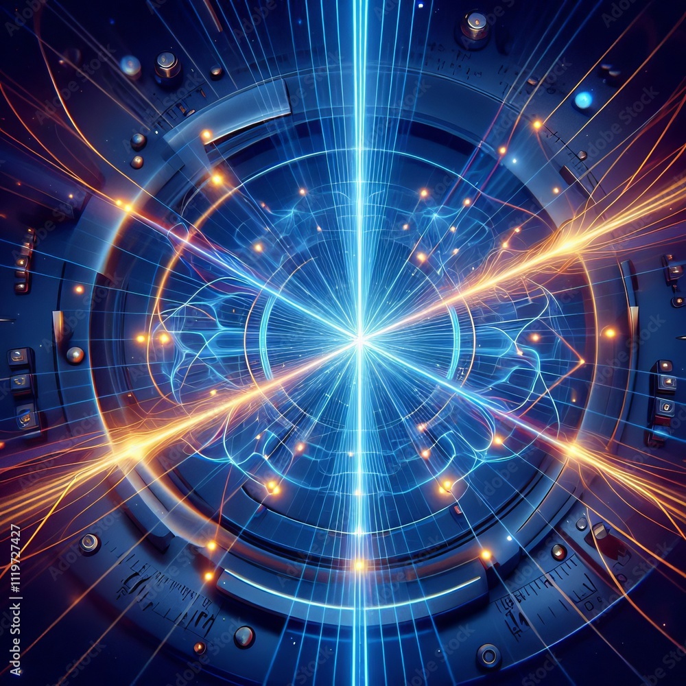 Poster photon in a beam splitter dividing into two paths