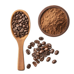 Obraz premium Pile powder instant coffee