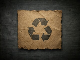 Surreal Vintage Cardboard Texture: Gray Minimalist Papercraft Background, Recycled Eco-Friendly Paper