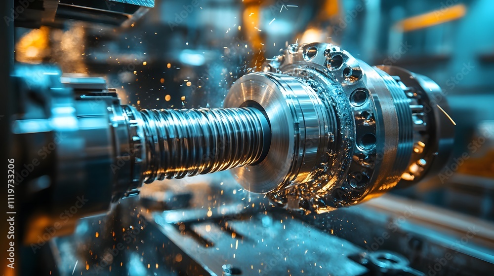 Poster a manufacturing process in which pre-programmed computer software dictates the movement of tools and