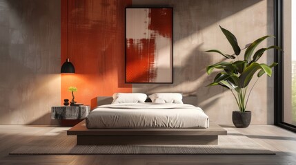 interior of a hotel room with beautiful bed and furniture inside it besides a beautiful background experience 