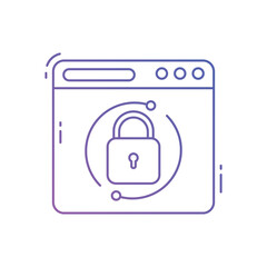 web security vector icon