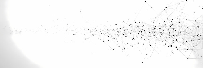 Obraz premium Abstract Digital Network Structure With Connecting Dots and Lines