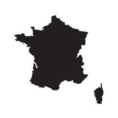 black of map  france  vector element design