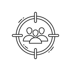 target audience vector icon