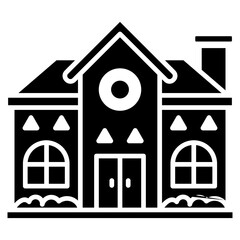 House icon element for design