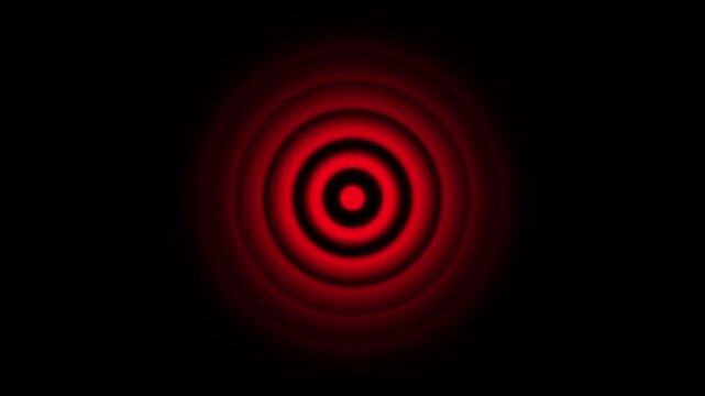 Black concentric circle set. Sonar or sound wave ring collection. Dotted and linear epicentre, target, radar icon concept. Sensor waves vector illustration on white isolated background. Security conne