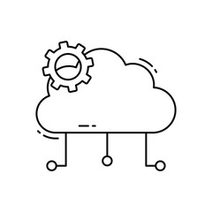 cloud computing vector icon