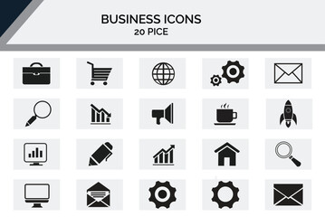 Business icon bundle . Website set of icon vector,Social mediya icon,geomatric icon,business icon.