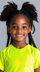 portrait of a smiling black child