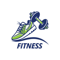 Fitness & gym logo template flat design