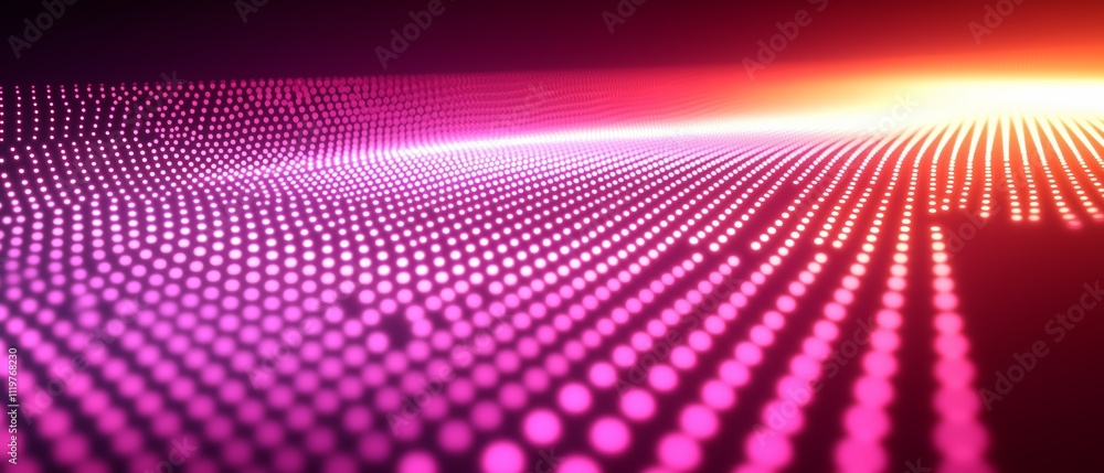 Poster colorful, abstract background with many small dots. the dots are arranged in a way that creates a se