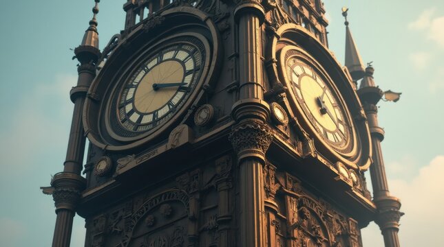 Steampunk Clock Tower