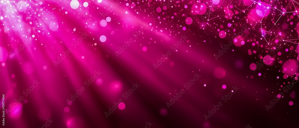 Poster pink background with a lot of pink sparkles. the pink background and sparkles create a fun and playf
