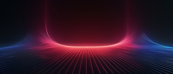 Colorful background with a black outline, creating a sense of depth and dimension. The gradient of red and blue adds a dynamic and eye-catching element to the image
