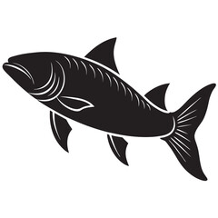 Fighting tarpon silhouette