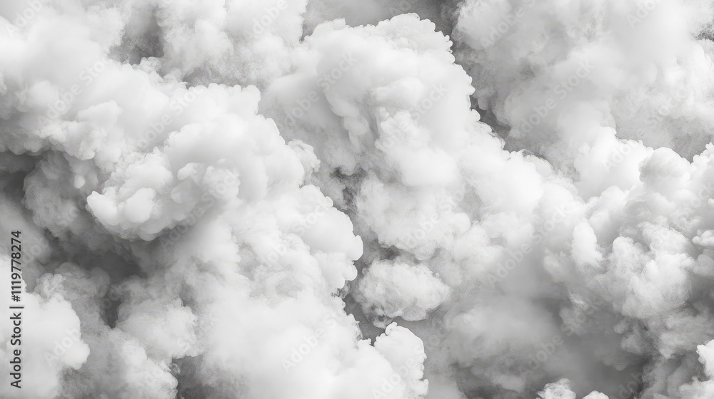 Aufkleber abstract white smoke billowing against a dark background creating a dramatic and captivating atmosph