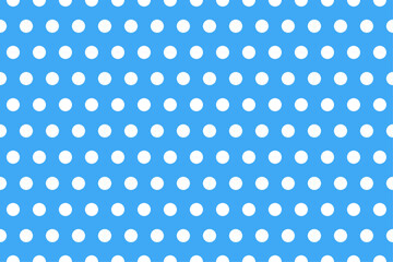 ドット柄（水色背景）、ポルカドット、壁紙、ブルー、シームレス