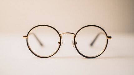 Stylish eyeglass frames showcased on a plain white background highlighting their elegant design and clear lenses.