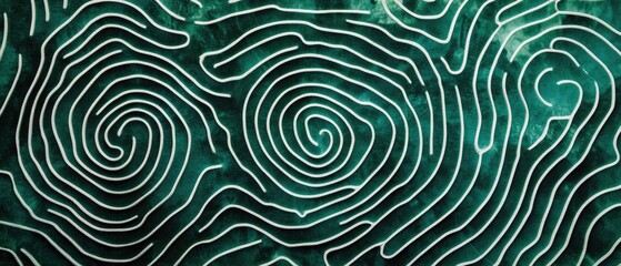 Fototapeta premium Abstract teal swirl pattern background.