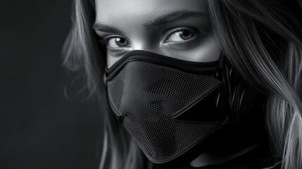 FFP2 mask enhancing facial protection during virus outbreaks allergies and global health crises
