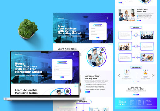 Lead Generation Landing Page Layout