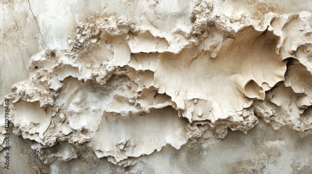 Poster eroded textures of an old concrete wall showcasing natural patterns and surface irregularities in a 