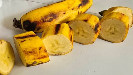 close up of a banana