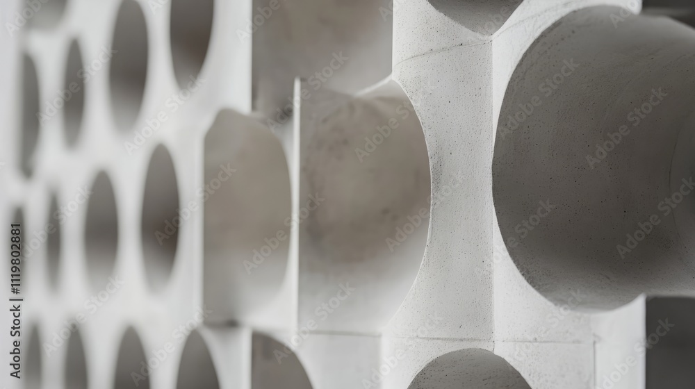 Aufkleber abstract geometric pattern on a white surface showcasing modern texture and unique visual appeal for