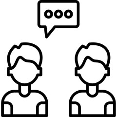 Obraz premium Communication Skills Icon