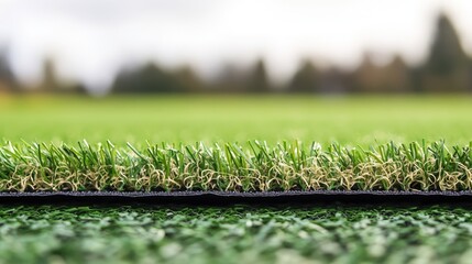 Close up of worn artificial grass turf showing matted fibers needing restoration and repair for improved appearance and functionality