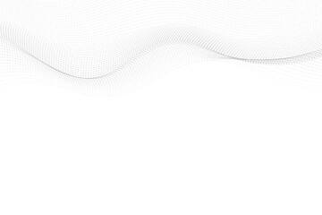 Abstract tech waves banner design template