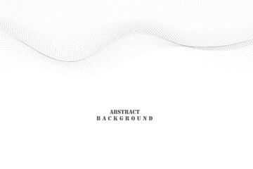 Abstract tech waves banner design template