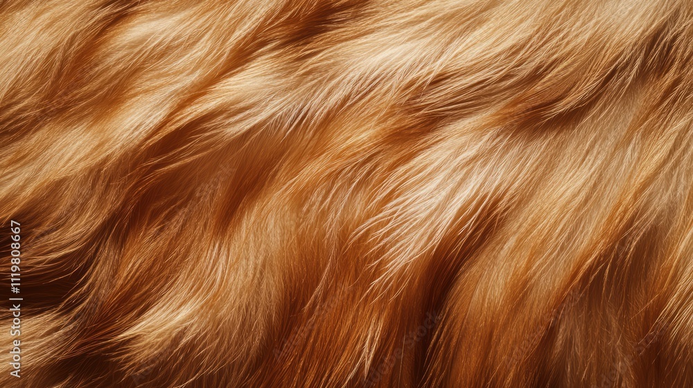 Poster brown feather texture with soft wavy patterns in natural light suitable for backgrounds or wildlife-